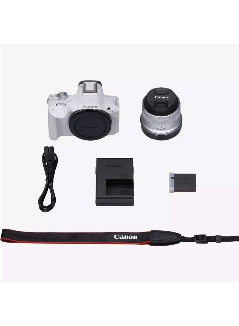 Cannon Canon EOS R50 Mirrorless Camera with RF-S 18-45mm f/4.5-6.3 IS STM Lens Kit – 24.2MP, 4K Video, Wi-Fi & Bluetooth - Image 2